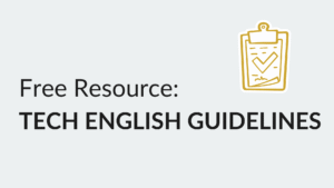 Technical English Guidelines [free resource]