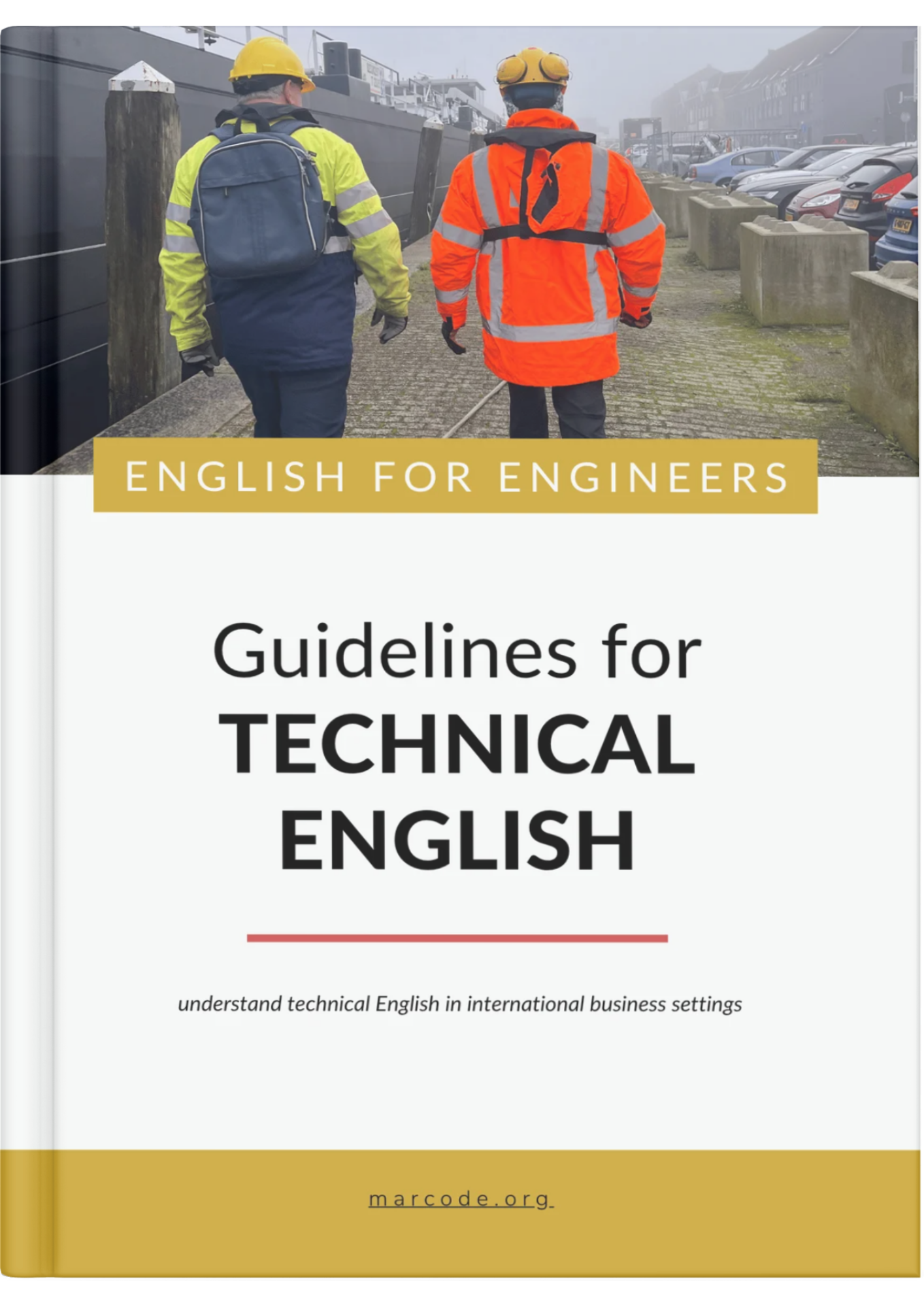 cover-guidelines-technical-english-eBook Cover of the free eBook Guidelines for Technical English by Marcode - English for Engineers