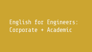 English for Engineers: Corporate Training