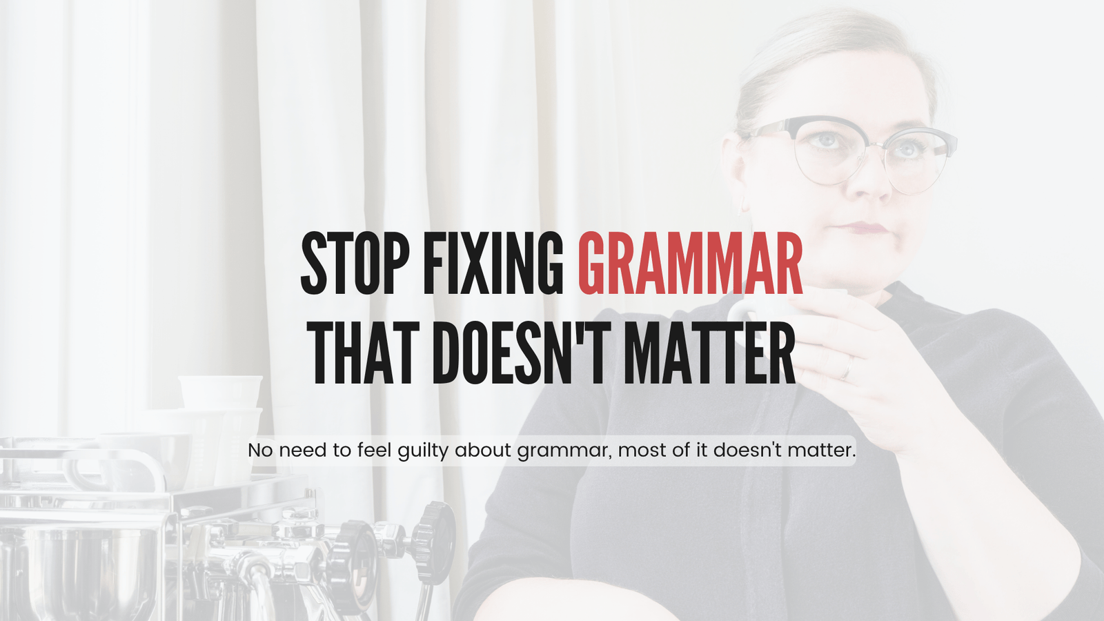 Olivia Augustin, English coach for engineers, header image reading 'grammar mistakes that actually matter for engineers.'